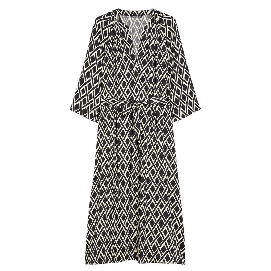 Candito chemisier in twill a fantasia da donna Penny Black | 2511221153200005
